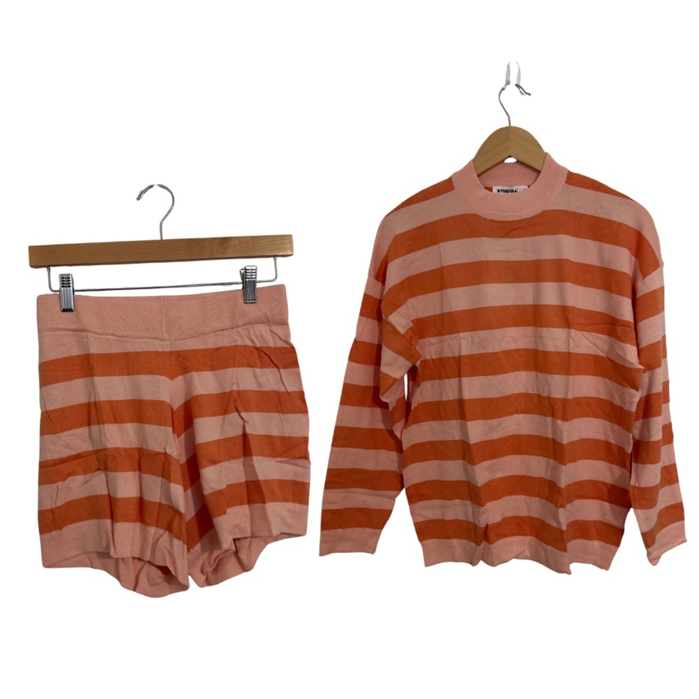 Striped Oversized Orange Lounge Set